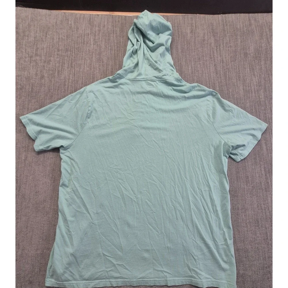 Polo Ralph Lauren Men's XL Short Sleeve Hoodie T-shirt green pink pony Cotton